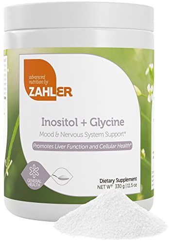 Zahler Inositol &amp; Glycine Supplement Powder - Mood &amp; Nervous System Support Supplements for Women - Hormone Balance &amp; Healthy Ovarian Function - Kosher, Gluten Free, Dairy Free, Soy Free 11.5 Oz