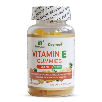 Wins Town Vitamin E Gummies 268mg, Pineapple Flavor Gummy Supplements, for Immune Health &amp; Antioxidant Support, for Adults, Men and Women, 60 Count