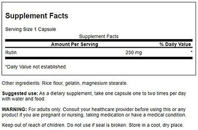 Swanson Rutin 250 Milligrams 250 Capsules