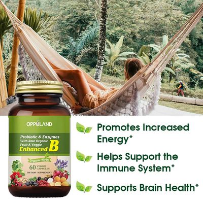 oppuland Vitamin B Complex-Vitamin B Supplement-Promotes Immune Health-60 Veggie Capsules