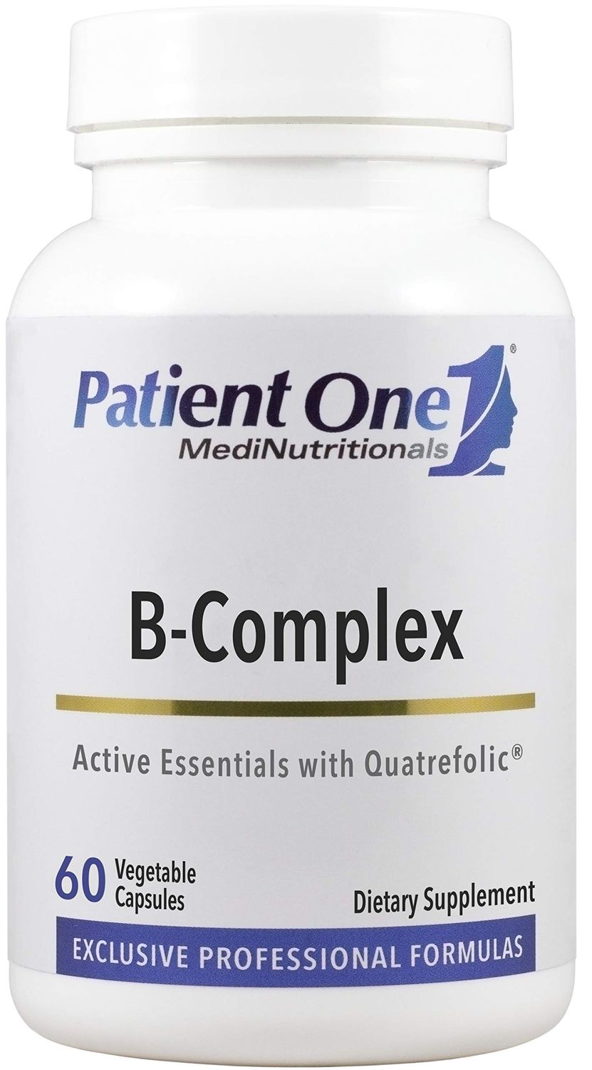 Patient One B-Complex | Supplement to Support Energy, and Heart and Brain Health* | Active Essentials with Quatrefolic | 60 Capsules