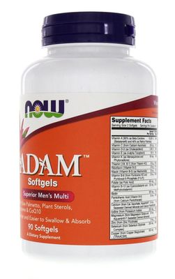 Adam Men's Multiple Vitamin 90 Softgels (Pack of 2)