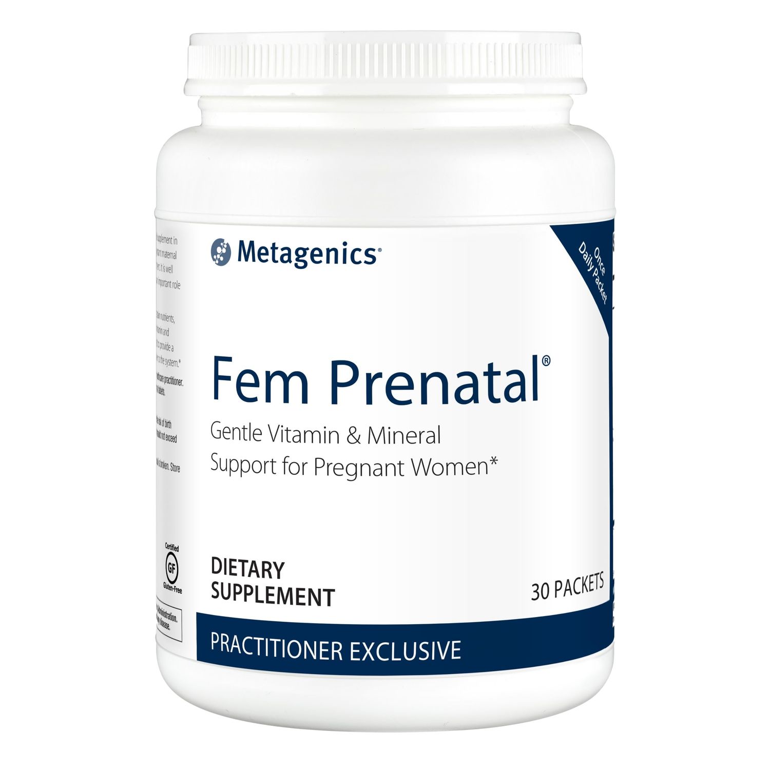 Metagenics Fem Prenatal - Prenatal Vitamin &amp; Minerals Supplement* - Prenatals for Women* - with Vitamin C, Iodine &amp; Biotin - Multivitamins Gentler to The System - 30 Packets