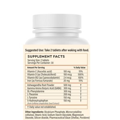 QuitK Relief Supplements: Feel Good/Sleep Good; 30-Day Supply; Day + Night Formula