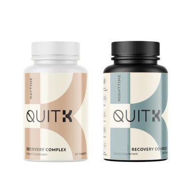 QuitK Relief Supplements: Feel Good/Sleep Good; 30-Day Supply; Day + Night Formula