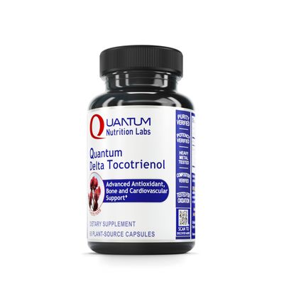 QNL Quantum Delta Tocotrienol - Vitamin E Tocotrienols Complex - Heart Health Supplement - Supports Liver &amp; Bone Health - 60 Plant-Source Capsules