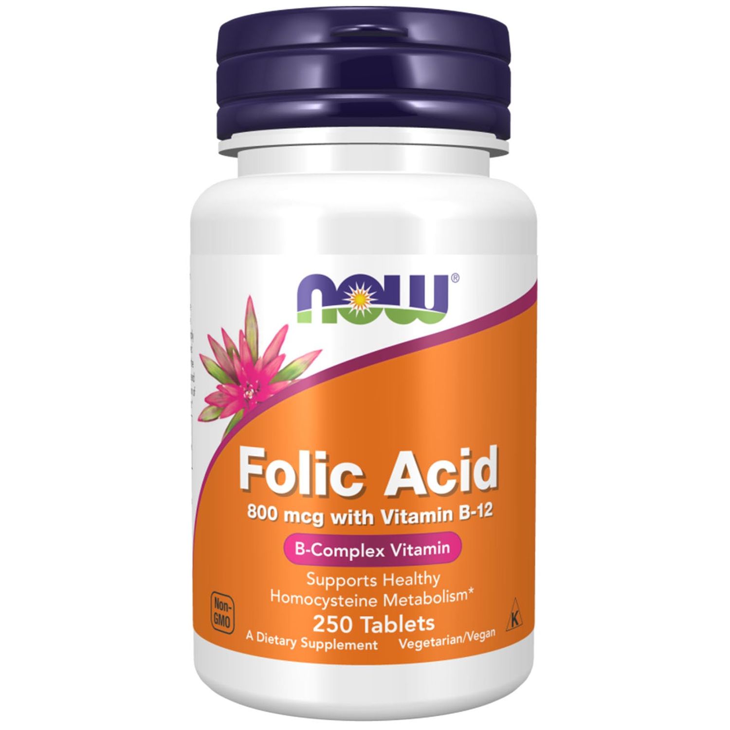 Now Foods, Folic Acid 800mg, 250 Tablets