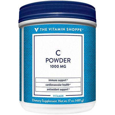 The Vitamin Shoppe Vitamin C Powder 1,000MG, Antioxidant That Supports Immune and Cardiovascular Health (17 Ounces Powder)