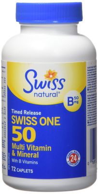 Swiss Natural Swiss One 50 Timed Release Multi Vitamin &amp; Mineral with B Complex