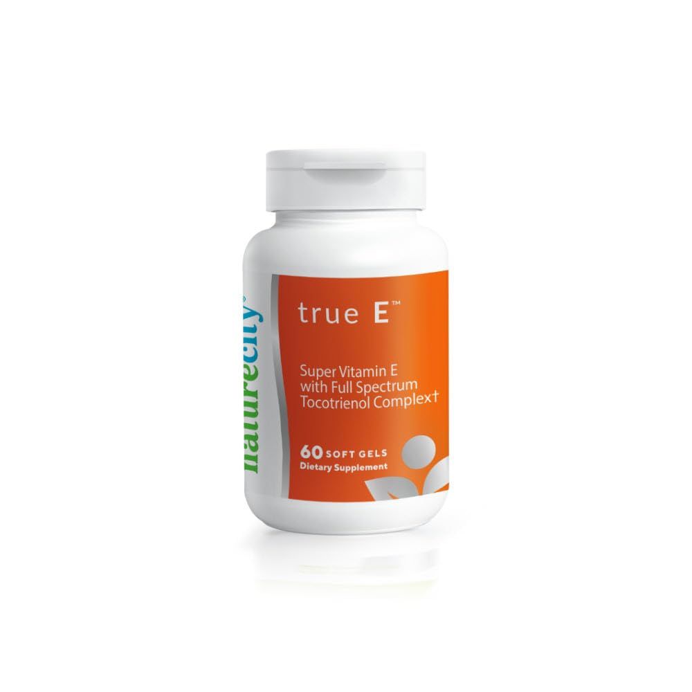 NatureCity True-E Full Spectrum Tocotrienols Vitamin E &amp; Natural Alpha Tocopherol Supplement | Sustainable Vitamin E Tocotrienols from Evnol Suprabio | Non-GMO Vitamin E Complex | 60 Soft gels