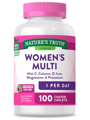 Nature&#39;s Truth Multivitamin For Women with Iron | 100 Pills | Non-GMO &amp; Gluten Free Supplement | ABC Complete Multivitamin