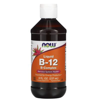 Now Foods Now Foods Vitamin B-12 Liquid, 8oz (Pack of 2)
