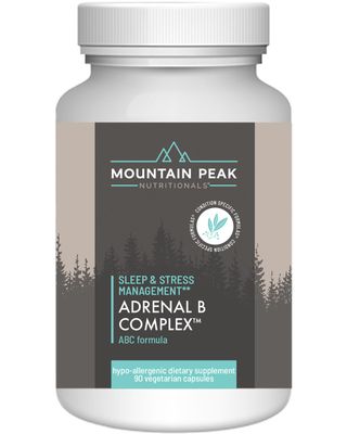 Mountain Peak Nutritionals Adrenal B Complex - Supports Endocrine &amp; Nervous System Functions - Complete w/Vitamin B, Vitamin C &amp; Adaptogens - Hypoallergenic Dietary Supplement(90 Vegetarian Capsules)