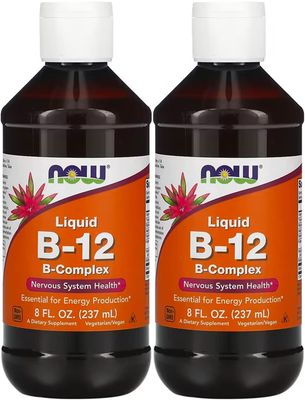 Now Foods Now Foods Vitamin B-12 Liquid, 8oz (Pack of 2)