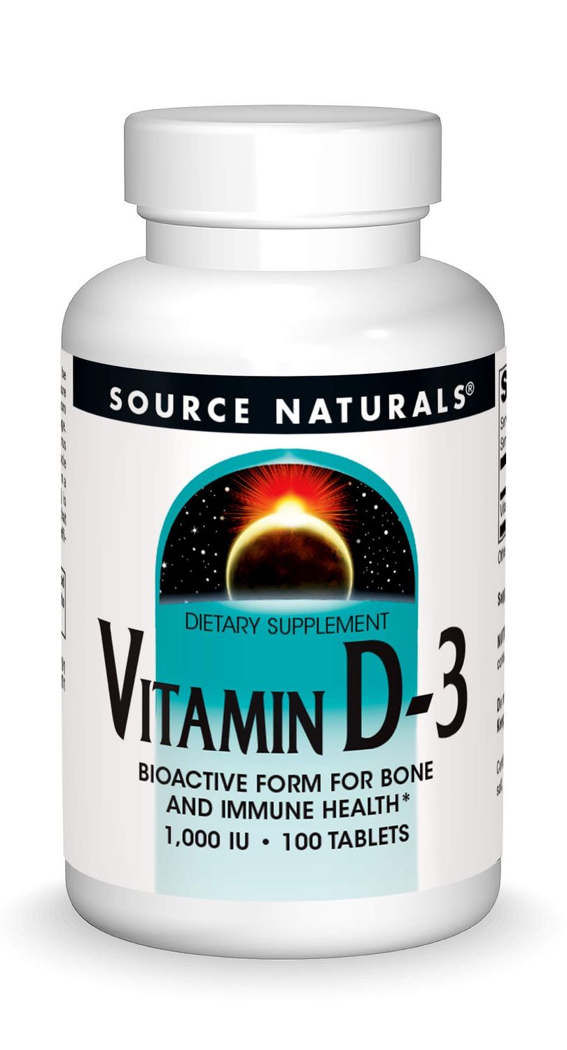 Source Naturals Vitamin D-3 1000 iu Supports Bone &amp; Immune Health* - 100 Tablets