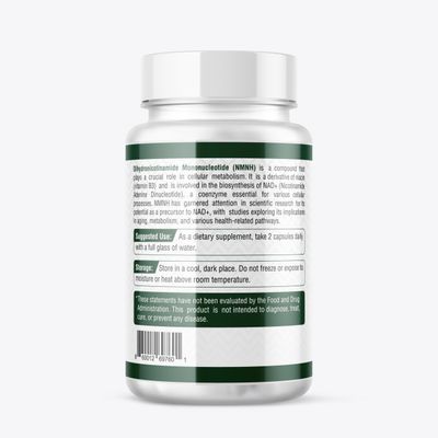 Uthpeak NMNH NAD Supplement 250mg - Recommended Dose for Healthy Aging, a Memory Focus Supplement for Cognitive Function Support (60 Capsules) - Alternative to NR, NAD, Quercetin and Fitsetin