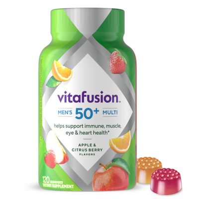 Vitafusion Men&#39;s 50+ Daily Multivitamin, Gummy Vitamins, 120 Ct