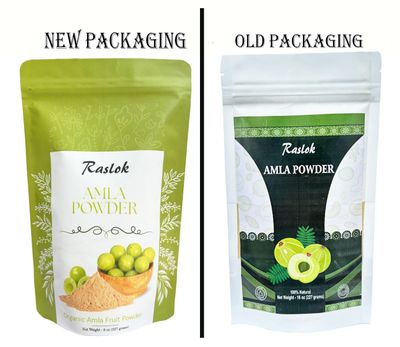Raslok Amla Powder (Amla Fruit Powder) | High in Vitamin C, antioxidants, Energy booster | Wild Amla Berries Powder (3.52 Oz)