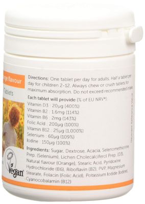 Veg1 Orange Multivitamins and Minerals Tablets - Pack of 90 Tablets