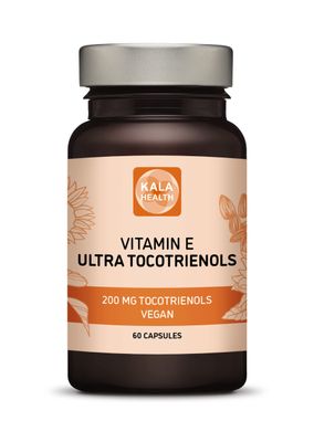 KALA HEALTH Ultra Tocotrienol 200mg Vitamin E Vegan - All 4 tocotrienols - Tocopherol Free - Supports Immune Health &amp; Antioxidant Health Tocotrienols Supplement