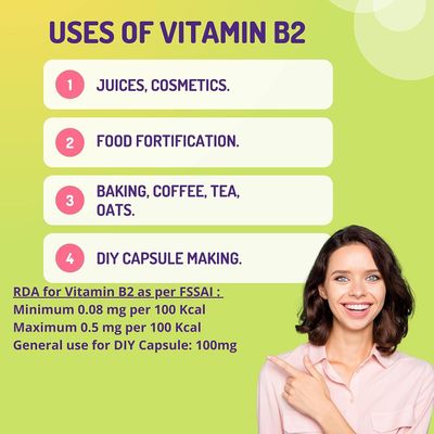 Nutranix TNA Vitamin B2 Riboflavin Powder 50gm