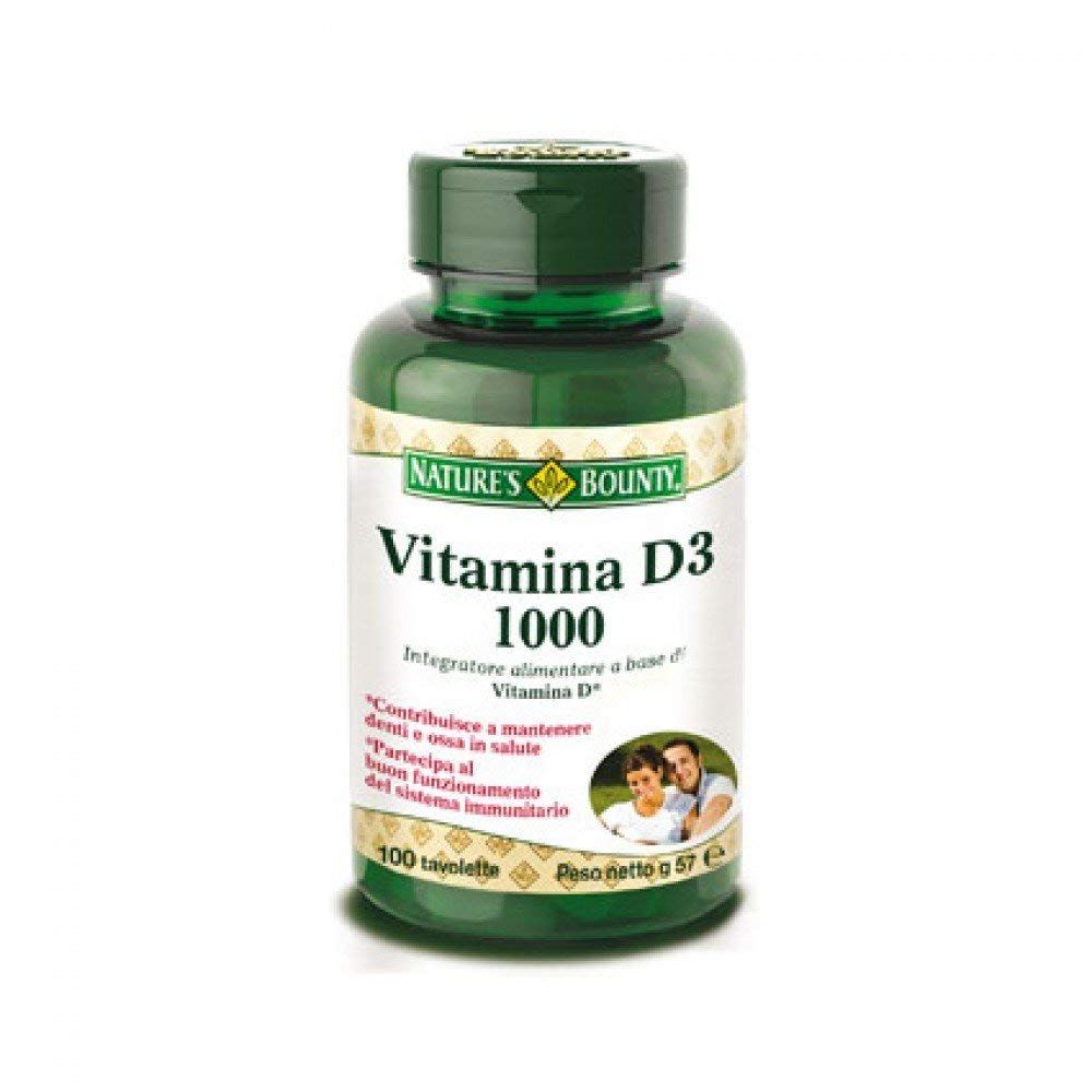 Nature&#39;s Bounty Vitamin D3 1000 IU Immune Health, 120 Softgels ( Pack of 1 )