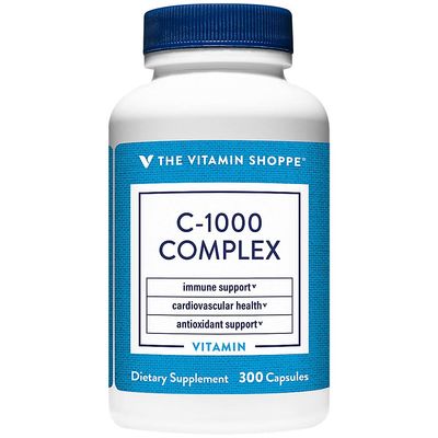 The Vitamin Shoppe C-1000 Complex 1,000MG, Antioxidant That Supports Immune &amp; Cardiovascular Health (300 Capsules)