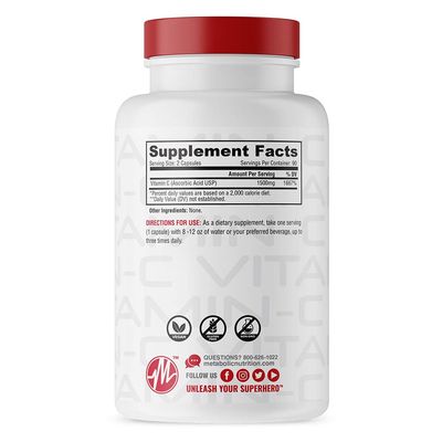 Metabolic Nutrition Vitamin C, 1500mg, Pure Pharma Grade, High Absorption Ascorbic Acid Capsules (90 caps)