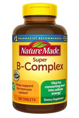 nalkot Nature Made Super B-Complex with Vitamin C and Folic Acid, Dietary Supplement for Immune Support, 460 Tablets, 460 Day Supply+nalkotSumplimentsGuide