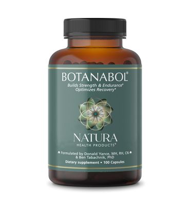 Natura Health Products Botanabol Supplement - Builds Strength &amp; Endurance and Optimizes Recovery Time - Featuring Rhaponticum, Shilajit, Cordyceps, Cissus Quadrangularis (100 Capsules)
