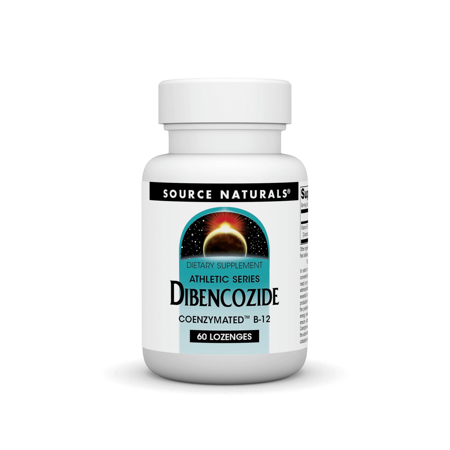 Source Naturals Dibencozide - Coenzymated B-12 Athletic Series, Quick Dissolving Dietary Supplement - 60 Lozenges