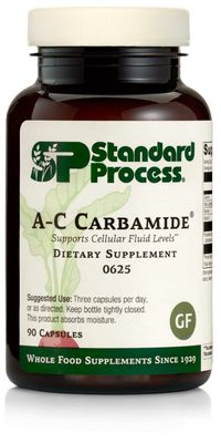 Standard Process A-C Carbamide - Gluten-Free Kidney Support Supplement with Vitamin A, Vitamin C, and Arrowroot Flour - 90 Capsules