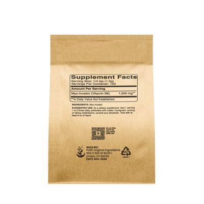 Pure Original Ingredients Inositol (Vitamin B8) Powder (8 oz) Always Pure, No Fillers or Additives, Lab Verified