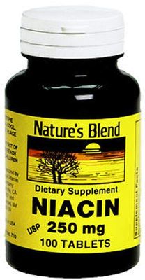 Nature&#39;s Blend Niacin 250 mg 250 mg 100 Tabs