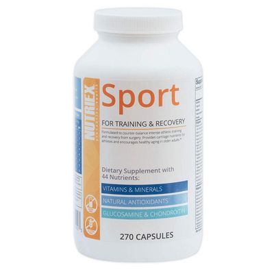 Nutriex Sport Comprehensive Multivitamin Supplement with Glucosamine &amp; Chondroitin 270 Capsules