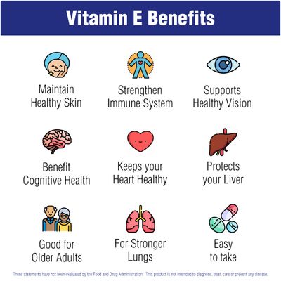 Vitamin E 60 Softgels 400 IU by Natural Systems - Vitamin E Supplements Immune System Support * - Vitamin E Softgels Skin Care - Natural Vitamin E Non-Sugar, Non-Artificial Flavors or Preservatives