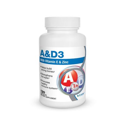 Roex Vitamin A and D Plus E Nutritional-Supplement, 120 Count