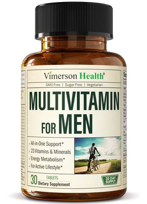 Multivitamin for Men - Daily Mens Multivitamins &amp; Multiminerals with Vitamin A, C, D, E, B12, Zinc &amp; Iron. Essential Vitamins for Men - Mens Vitamins for Energy, Focus, and Mens Health. 30 Tablets