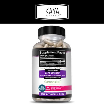 Kaya Naturals Myo &amp; D-Chiro Inositol Plus Support for Women, Vitamin B8-30 Capsules