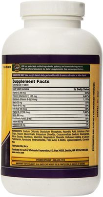 KIRKLAND SIGNATURE One Per Day Super B-Complex with Electrolytes,Tablet, 1000 Count (Pack of 2)