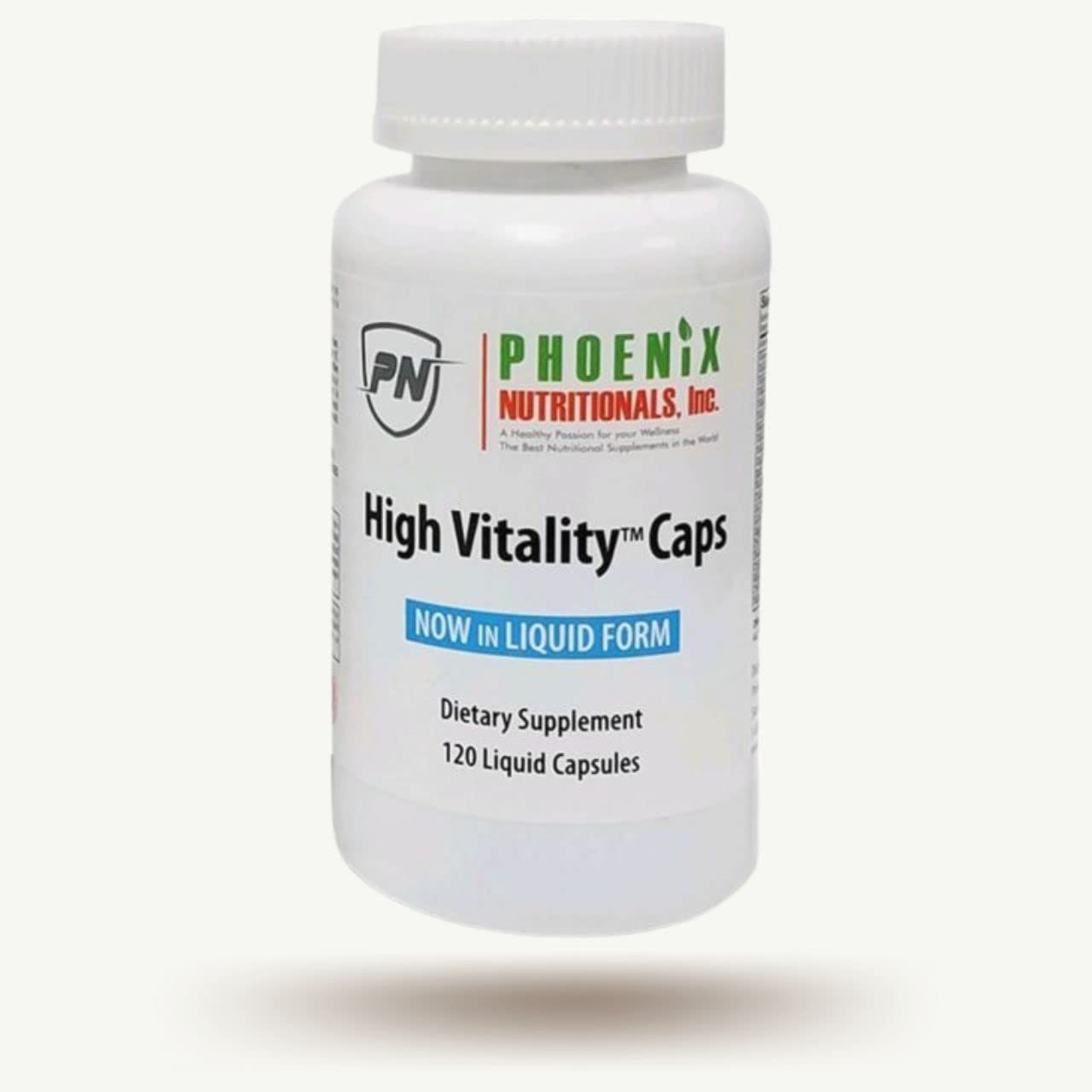 High Vitality Multivitamin and Mineral Full Spectrum Gel Easy Swallow Caps Absorption Potency Liquid Essential Nutrient Hair, Skin, Nails, Adrenal, Brain Support Blend, 120.0 Count