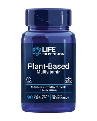 Life Extension Plant-Based Multivitamin - Plant Derived Vitamins and Minerals Supplement for General Health - Nutrients from Fruits &amp; Veggies - Gluten-Free, Non-GMO, Vegetarian - 90 Capsules