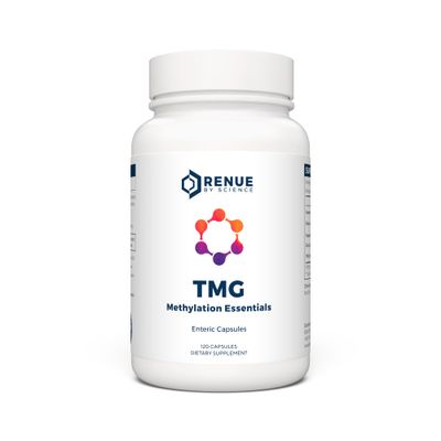 Renue By Science TMG | High Strength TMG Supplements | 120 Trimethylglycine Capsules - 900mg TMG per Serving with Vitamin B12 Vitamin B6 Folate &amp; Zinc | Made in The USA &amp; Third-Party Tested
