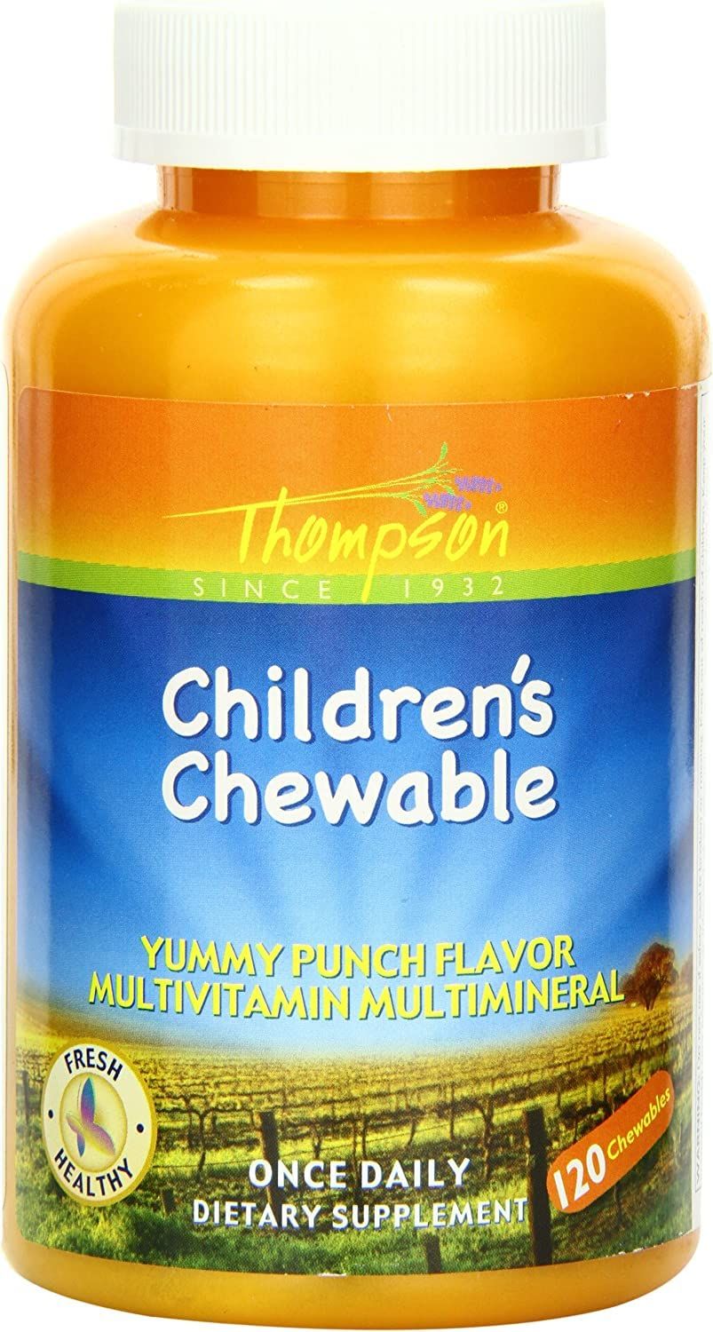 Thompson Children&#39;s Multi, Chewable, Punch (Btl-Plastic) 120ct