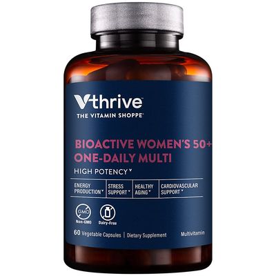 Once-Daily Bioactive Multivitamin for Women 50+ - Supports Stress &amp; Healthy Aging (60 Vegetarian Capsules)