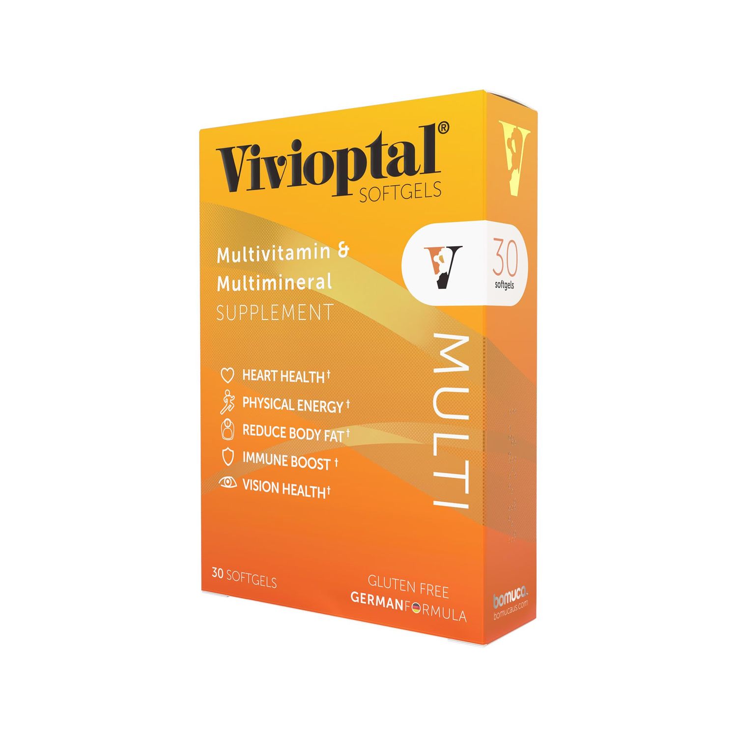 Vivioptal Multi, 30 Softgels, Multivitamin &amp; Multimineral, Gluten Free, German Formula