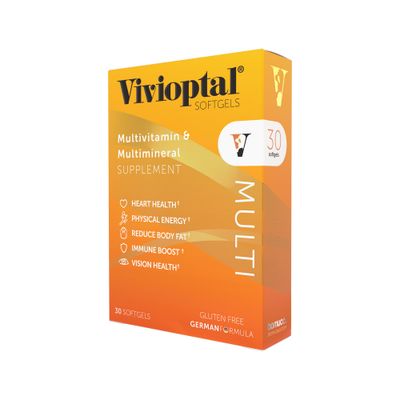 Vivioptal Multi, 30 Softgels, Multivitamin &amp; Multimineral, Gluten Free, German Formula