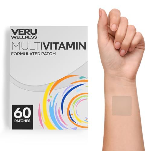 Veru Wellness Multi Vitamin Plus Daily Patch - Time Release Self Adhesive Patch, 8-10 Hours (60 Count)