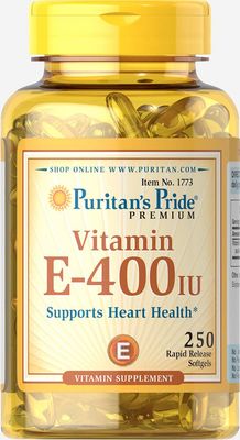 Puritan&#39;s Pride Vitamin E-400 IU-250 Softgels (31578)