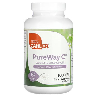 Zahler Vitamin C 1000mg Tablets with Bioflavonoids - High Potency VIT C 1000mg for Immune Support - Gentle on Stomach - Gluten Free Vitamin C 1000 mg Vitamin C Supplement for Women &amp; Men (180 Count)